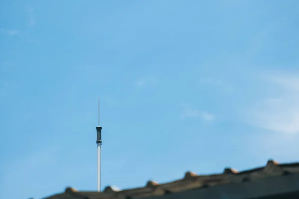 Céu Azul Beleza Nuvens Brancas Fundo — Fotografia de Stock