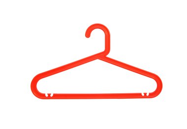 kırmızı plastik elbise askısı