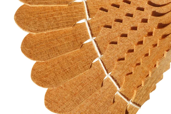 Pieza decorativa de productos de madera — Foto de Stock