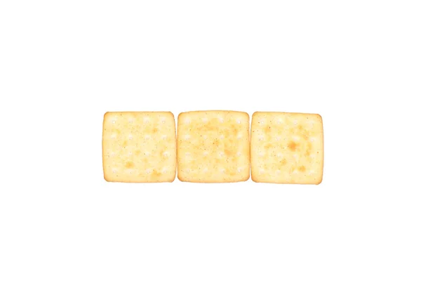 Three crackers in a row. — Stock Photo, Image