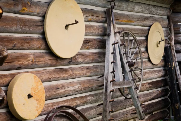 Jordbruksverktyg Vid Fort Boonesboro Fort Boonesboro State Park Kentucky Usa — Stockfoto