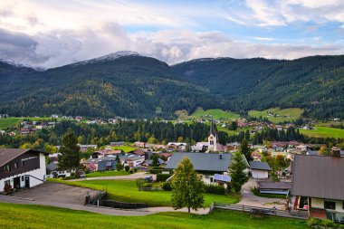 Bavyera ve Avusturya 'daki güzel alp manzarası
