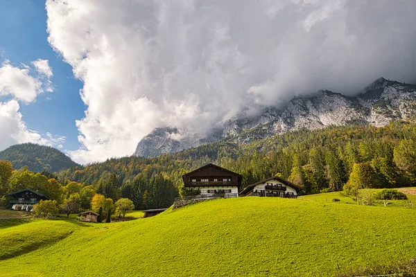 Gyönyörű Alpesi Táj Bajorországban Ausztriában — Stock Fotó