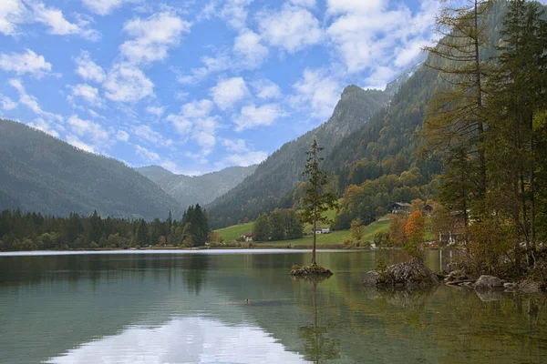 巴伐利亚和奥地利阿尔卑斯山美丽的山地湖泊 — 图库照片