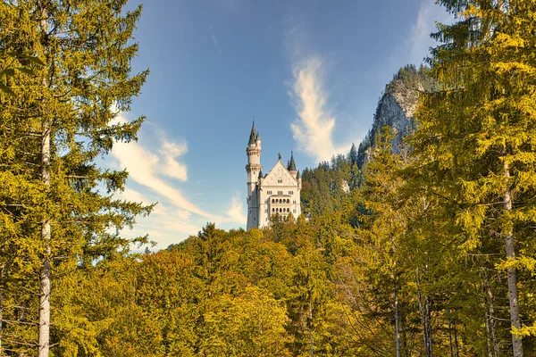 Παραμύθι Κάστρο Neuschwanstein Κάστρο Στη Βαυαρία — Φωτογραφία Αρχείου
