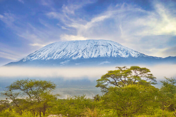 Pictures from the snow-capped Kilimanjaro in Kenya