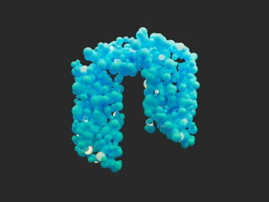 Neo Kripto Soyut Klonlama Küresi Çember 3 boyutlu Görüntü