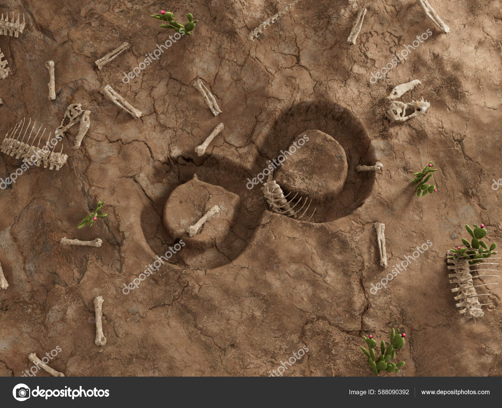 Internet Computer Price Crypto Infinity Ground Hole Dry Fossil Dead — Stock  Photo © btseries #588090392