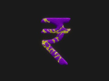 Hint Rupisi Voronoi Extrude Soyut 3D Görüntü