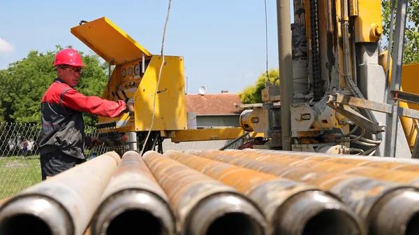 Operador de plataforma de perforación — Foto de Stock