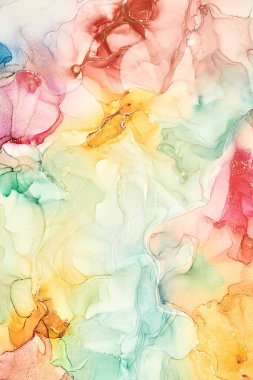 Alkol mürekkebi tekniğinde doğal lüks, soyut, akışkan sanat resimleri. Şefkatli ve rüya gibi duvar kağıtları. Renklerin karışımı şeffaf dalgalar ve altın girdaplar yaratır. Posterler ve diğer basılı materyaller için