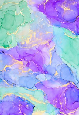 Alkol mürekkebi tekniğinde doğal lüks, soyut, akışkan sanat resimleri. Şefkatli ve rüya gibi duvar kağıtları. Renklerin karışımı şeffaf dalgalar ve altın girdaplar yaratır. Posterler ve diğer basılı materyaller için