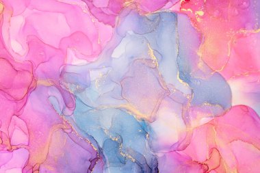 Alkol mürekkebi tekniğinde doğal lüks, soyut, akışkan sanat resimleri. Şefkatli ve rüya gibi duvar kağıtları. Renklerin karışımı şeffaf dalgalar ve altın girdaplar yaratır. Posterler ve diğer basılı materyaller için