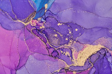 Alkol mürekkebi tekniğinde doğal lüks, soyut, akışkan sanat resimleri. Şefkatli ve rüya gibi duvar kağıtları. Renklerin karışımı şeffaf dalgalar ve altın girdaplar yaratır. Posterler ve diğer basılı materyaller için