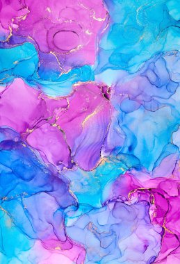 Alkol mürekkebi tekniğinde doğal lüks, soyut, akışkan sanat resimleri. Şefkatli ve rüya gibi duvar kağıtları. Renklerin karışımı şeffaf dalgalar ve altın girdaplar yaratır. Posterler ve diğer basılı materyaller için