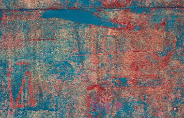 Karanlık arka planda soyut yakın plan. Tasarım elemanı. Grunge metal arka planı, paslı çelik dokusu. Duvarda çizikler var. Eski kirli yüzey. Metal rengi.