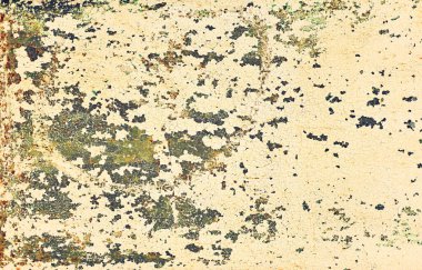 Karanlık arka planda soyut yakın plan. Tasarım elemanı. Grunge metal arka planı, paslı çelik dokusu. Duvarda çizikler var. Eski kirli yüzey. Metal rengi.