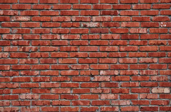 Klasik tuğla duvar, her amaç için harika bir tasarım. Arkaplan dokusu eski. Grunge şehir arkaplanı. Çatlak yüzey grunge dokusu. Kırmızı tuğla duvar. Kirli eski yüzey.