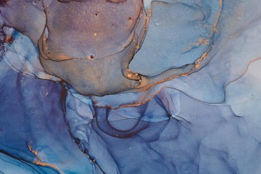 Alkol mürekkebi tekniğinde doğal lüks, soyut, akışkan sanat resimleri. Şefkatli ve rüya gibi duvar kağıtları. Renklerin karışımı şeffaf dalgalar ve altın girdaplar yaratır. Posterler ve diğer basılı materyaller için