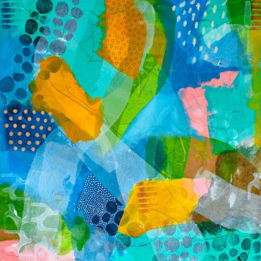 Akrilik boya lekesinin soyut arkaplanı. Renkli yağlı boya karışımı. Dokuma düzenlemeleri. Soyut modern baskı. Duvar sanatı Poster. 