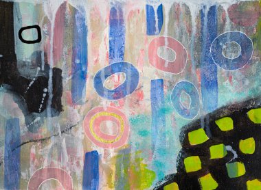 Akrilik boya lekesinin soyut arkaplanı. Renkli yağlı boya karışımı. Dokuma düzenlemeleri. Soyut modern baskı. Duvar sanatı Poster. 