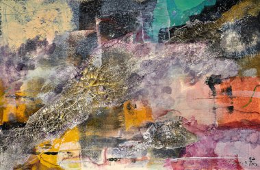 Akrilik boya lekesinin soyut arkaplanı. Renkli yağlı boya karışımı. Dokuma düzenlemeleri. Soyut modern baskı. Duvar sanatı Poster. 