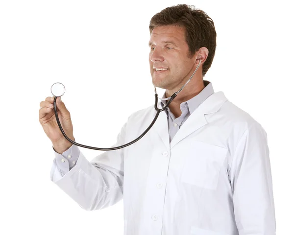 Doctor escucha — Foto de Stock