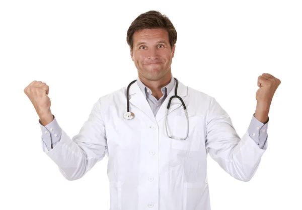 Glücklicher männlicher Arzt — Stockfoto