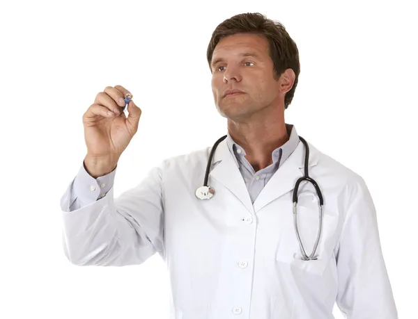 Male doctor writing — Stock Photo, Image