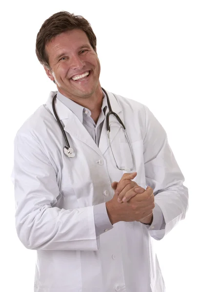 Щасливий чоловік лікар — стокове фото