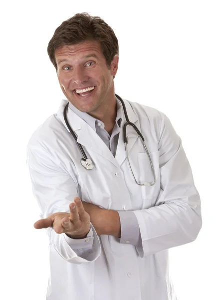 Glad manliga läkare — Stockfoto