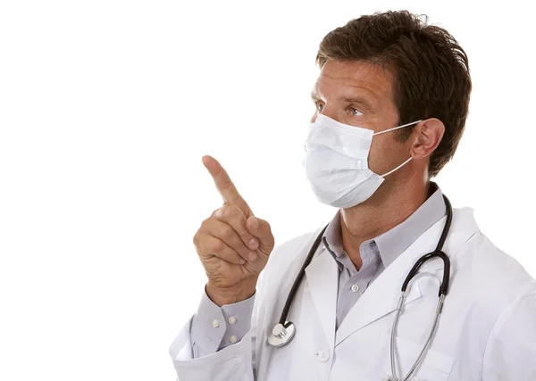 Doctor wearing a mask — Stok fotoğraf