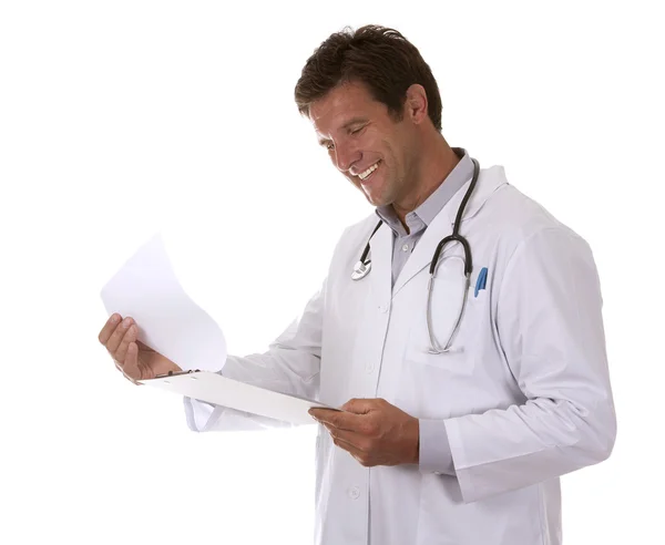 Doctor holding notes — Stock Photo, Image