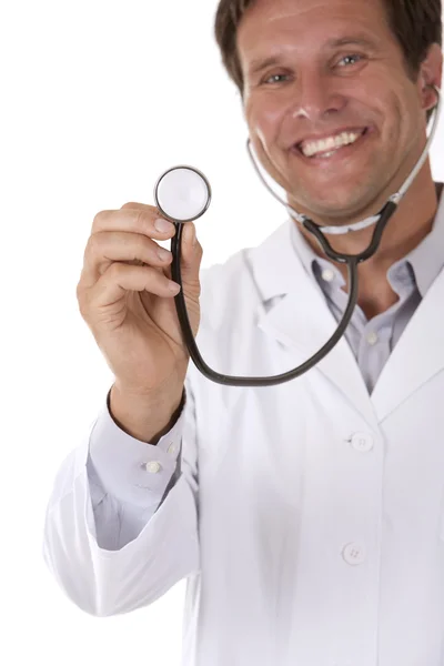 Doctor escucha — Foto de Stock