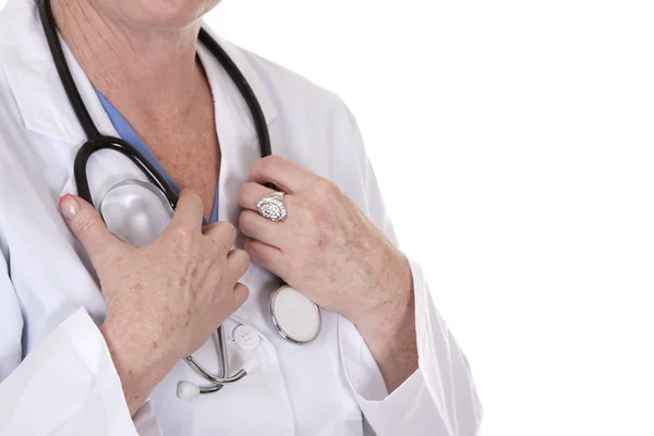 Hands holding stethoscope — Stock Photo, Image