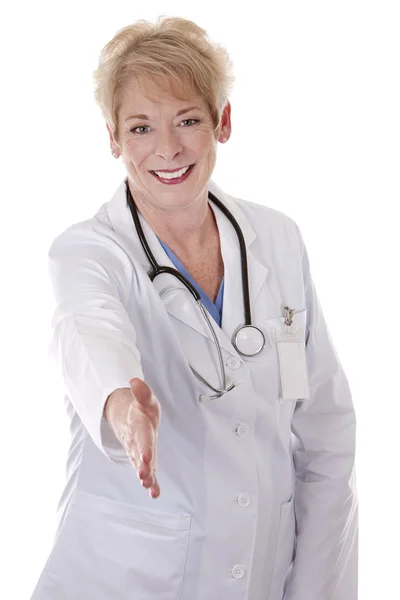 Doctor greeting — Stock Photo, Image