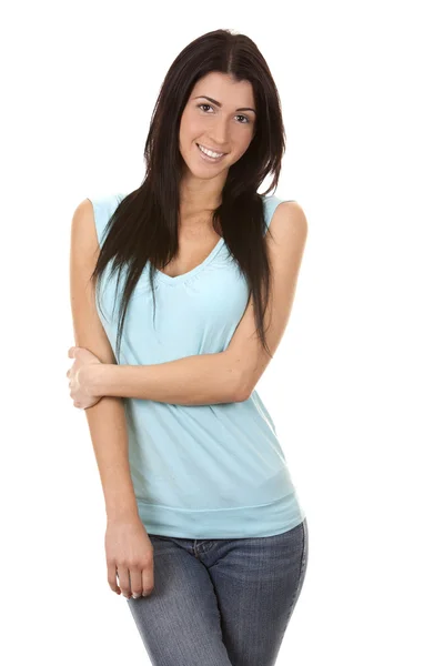 Casual brunette — Stock Photo, Image