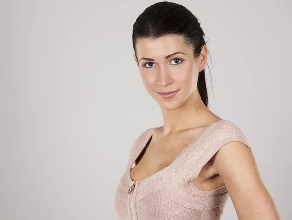 Brunette in dress — Stock Photo, Image