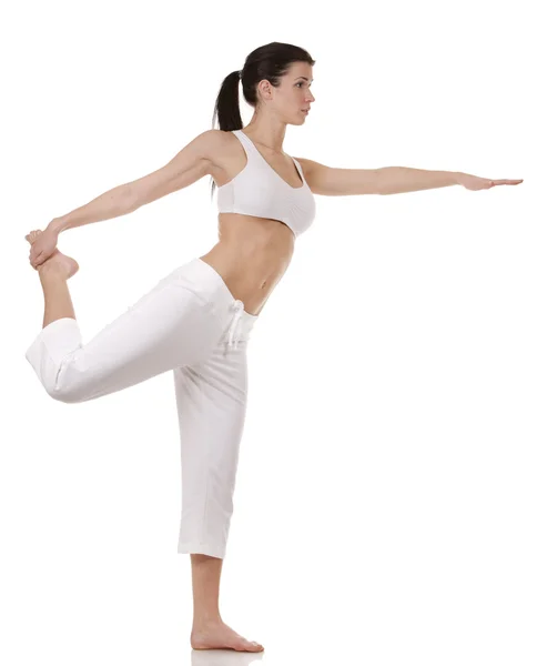 Woman stretching — Stock Photo, Image