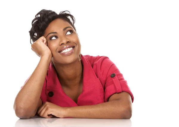 Frau in Rot — Stockfoto