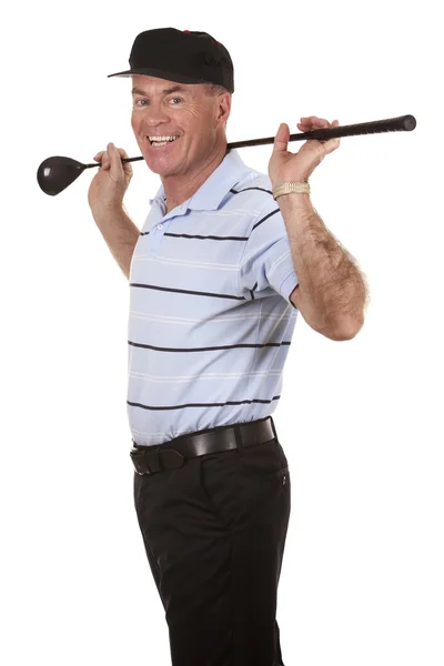 成熟したゴルファー — ストック写真