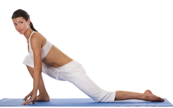 Mujer y yoga — Foto de Stock