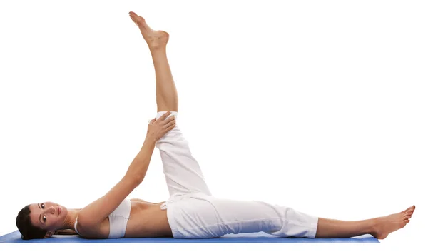 Woman and yoga — Stock Photo, Image