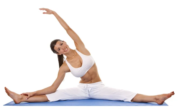 Woman and yoga Stock Image