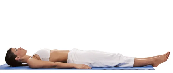 Woman and yoga — Stock Photo, Image