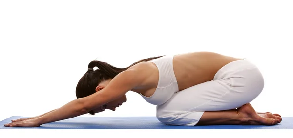 Woman and yoga — Stock Photo, Image