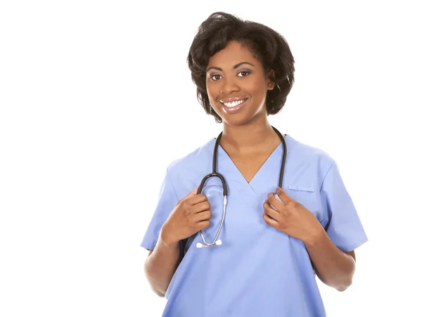 Black medical nurse — Stock Photo, Image