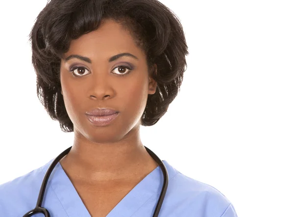 Black medical nurse — Stock Photo, Image