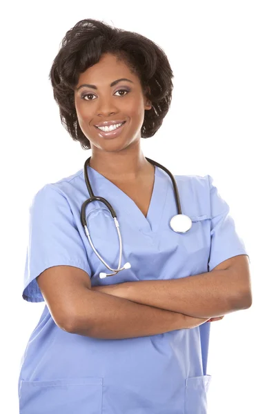 Enfermera médica negra — Foto de Stock
