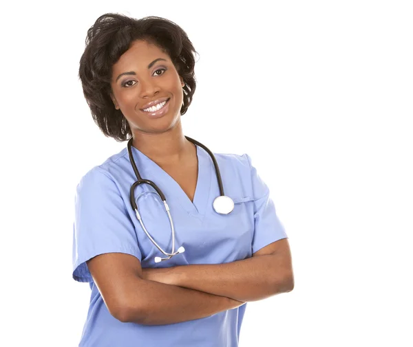 Black medical nurse — Stock Photo, Image